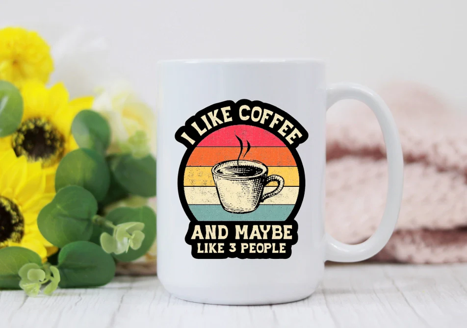 I Like Coffee & Maybe 3 People 15oz Coffee Mug - Image 2