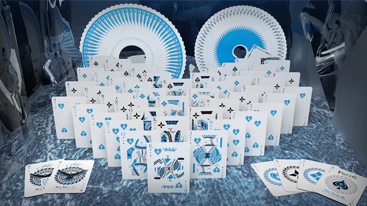 Ice Falcon Throwing Playing Cards USPCC - Image 2