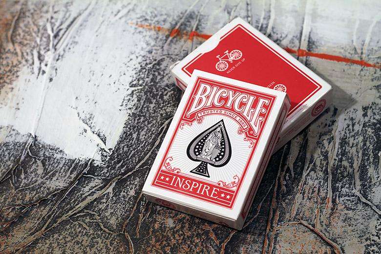 Inspire Red Marked Bicycle Playing Cards - Image 2