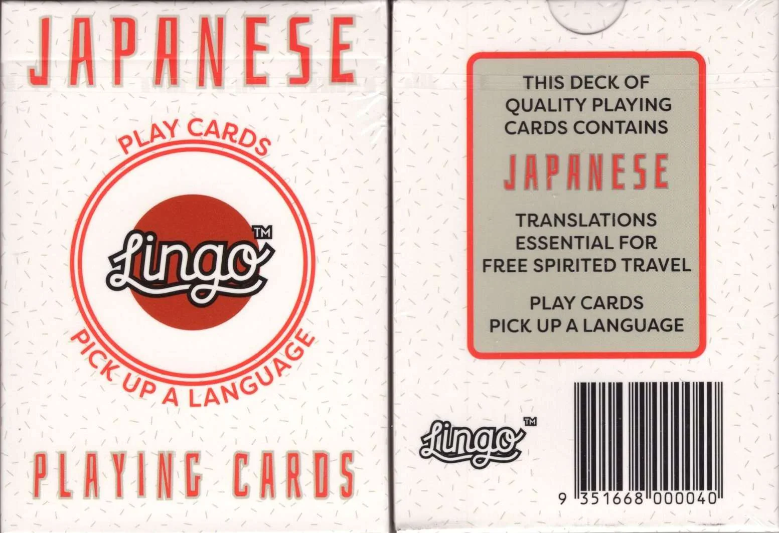 Japanese Lingo Playing Cards