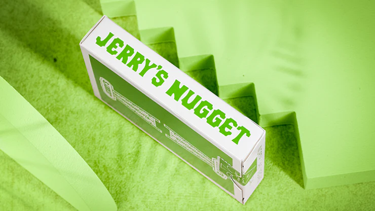 Jerry's Nugget Monotone Metallic Green Playing Cards USPCC - Image 2