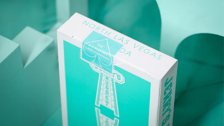 Jerry's Nugget Monotone Tiffany Blue Playing Cards USPCC - Image 5