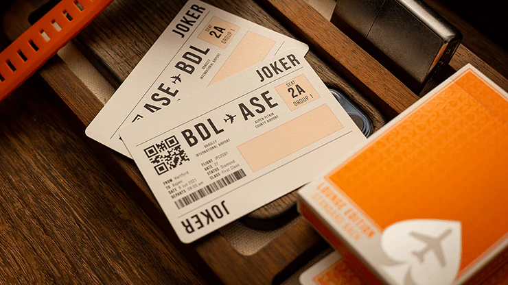 Jetsetter Hangar Orange Playing Cards EPCC - Image 3