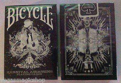 Karnival Assassins Black Bicycle Playing Cards Deck
