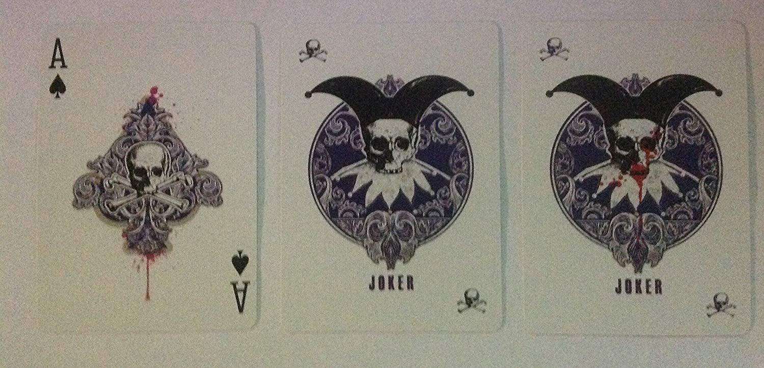 Karnival Death Heads Annihilation Blue Bicycle Playing Cards - Image 2