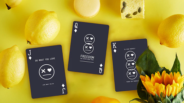 Keep Smiling Blue v2 Playing Cards MPC - Image 3