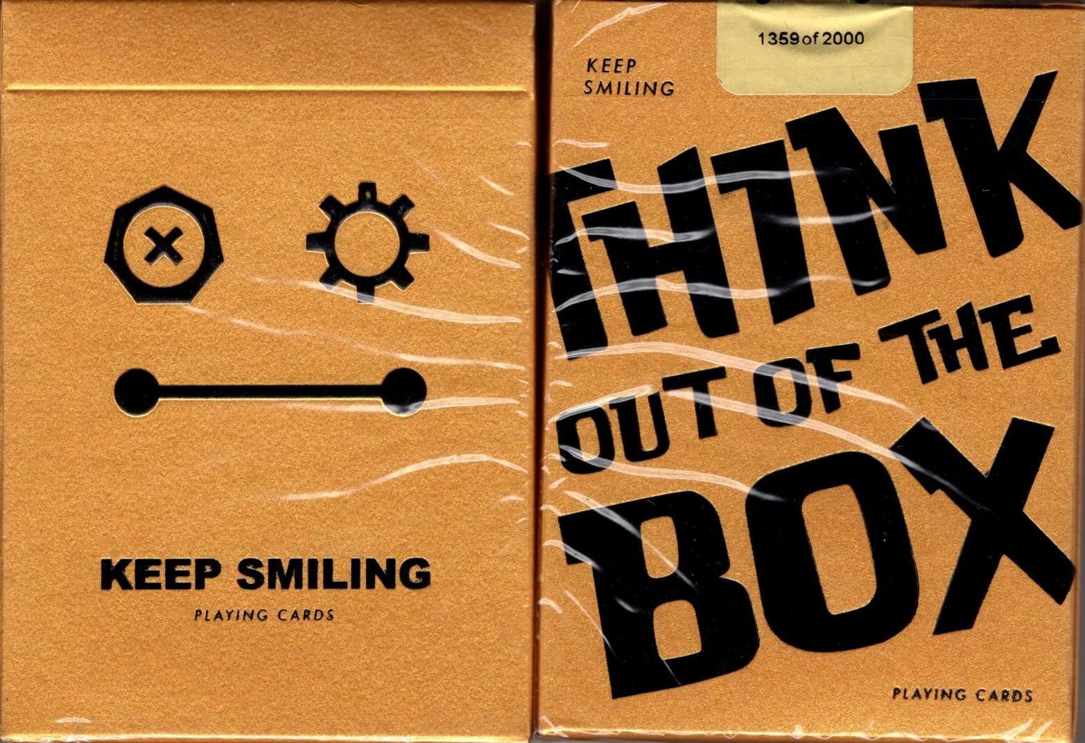 Keep Smiling Pearl Gold v2 Playing Cards MPC