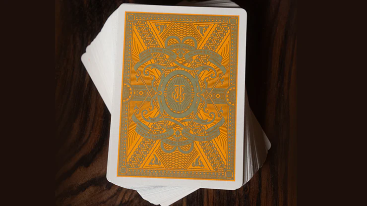 Kings Head Playing Cards - Green & Yellow - Image 2