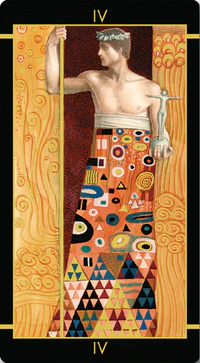 Klimt Tarot Pocket Golden Edition Mini Deck Lo Scarabeo - Image 2