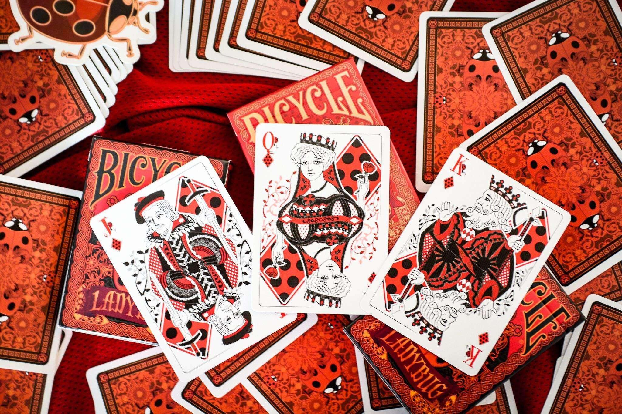 Ladybug Bicycle Gilded Playing Cards - Image 6