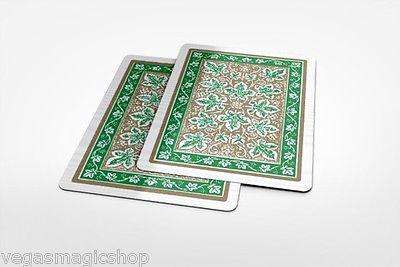 Leaf Back Green Gold Bicycle Playing Cards Deck - Image 3