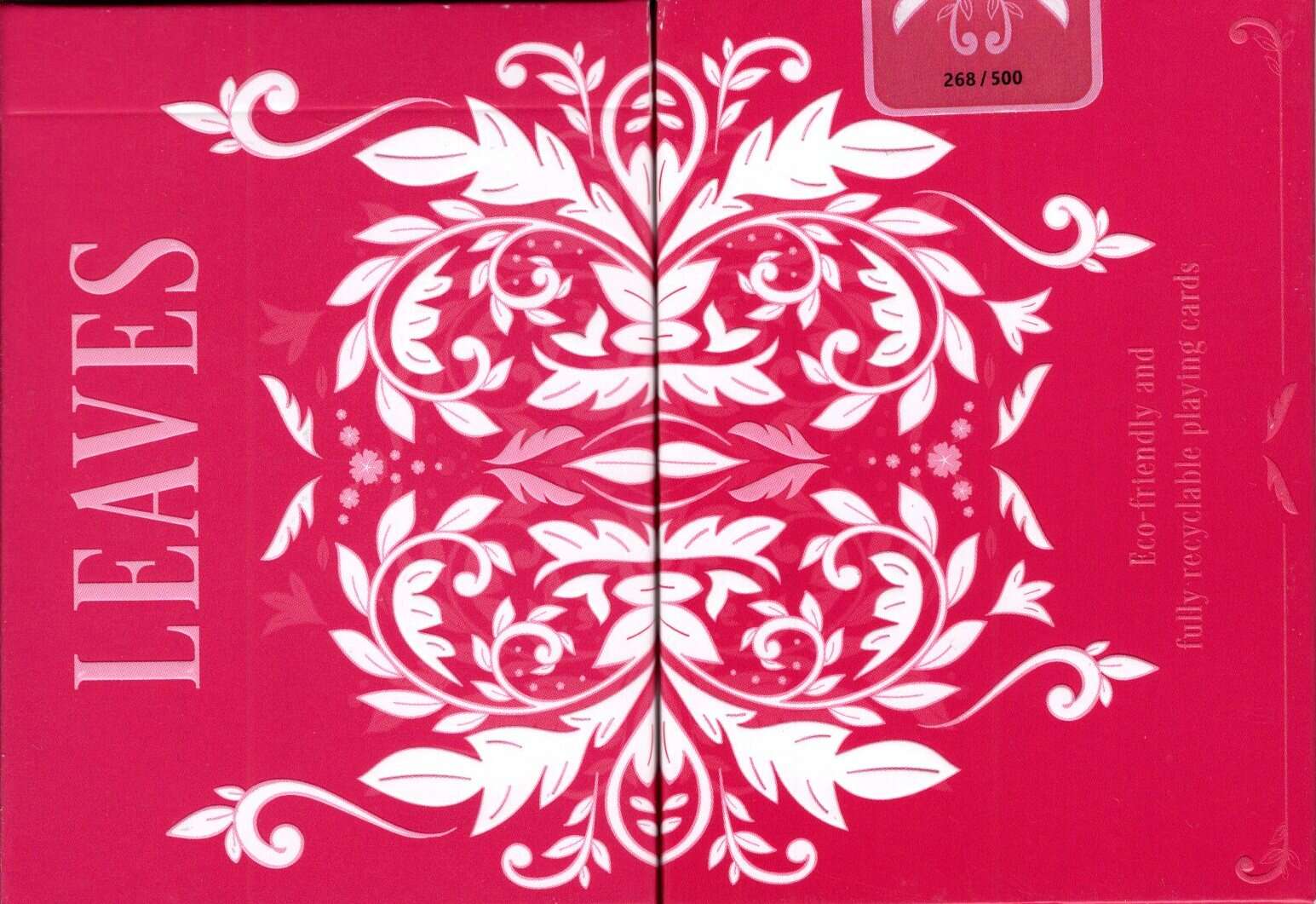 Leaves Summer Pink Playing Cards WJPC