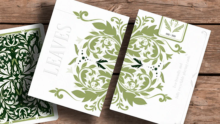 Leaves White Playing Cards USPCC - Image 6