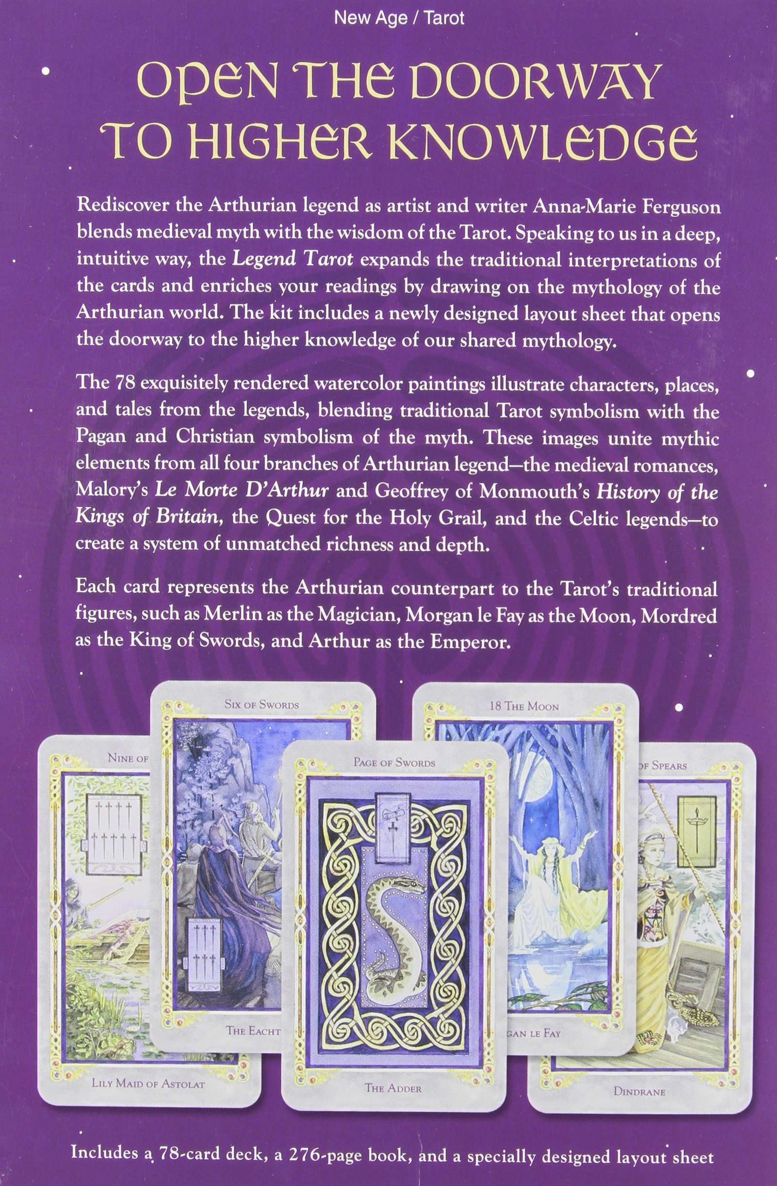 Legend: The Arthurian Tarot Kit - 78 Card Deck & 276 Page Book - Image 2