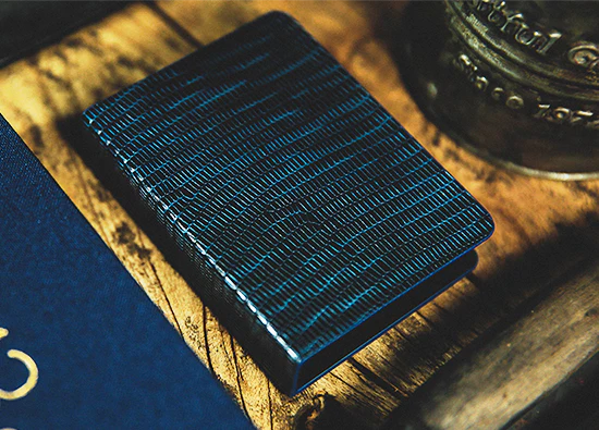 Lizard Grain Leather Playing Card Guard Clip