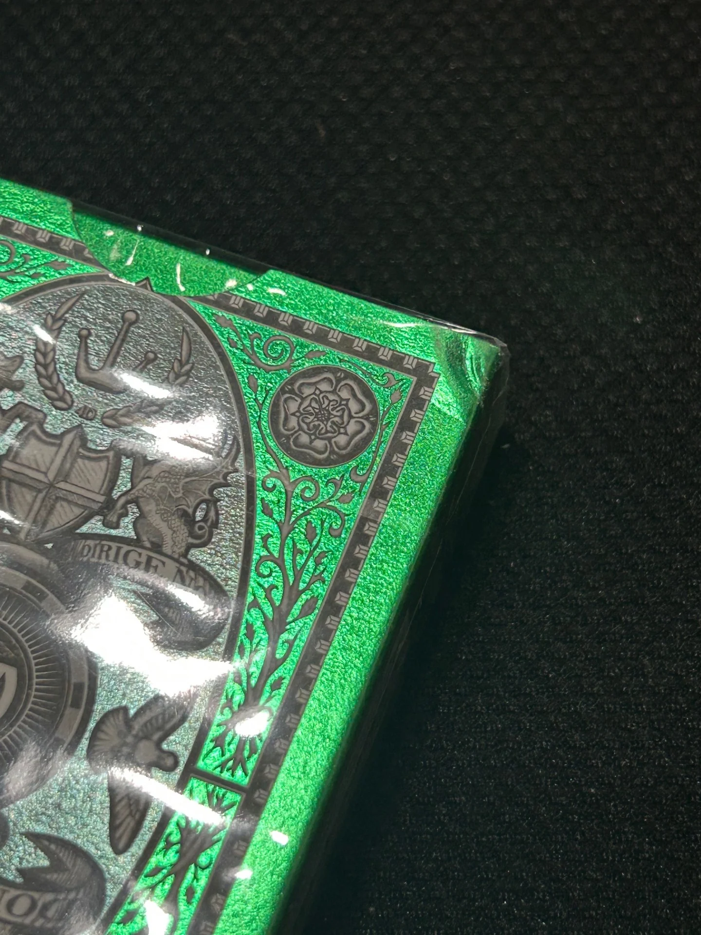 London Emerald Diffractor Playing Cards - Slightly Imperfect - Image 3