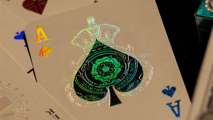 London Emerald Diffractor Playing Cards - Slightly Imperfect - Image 5