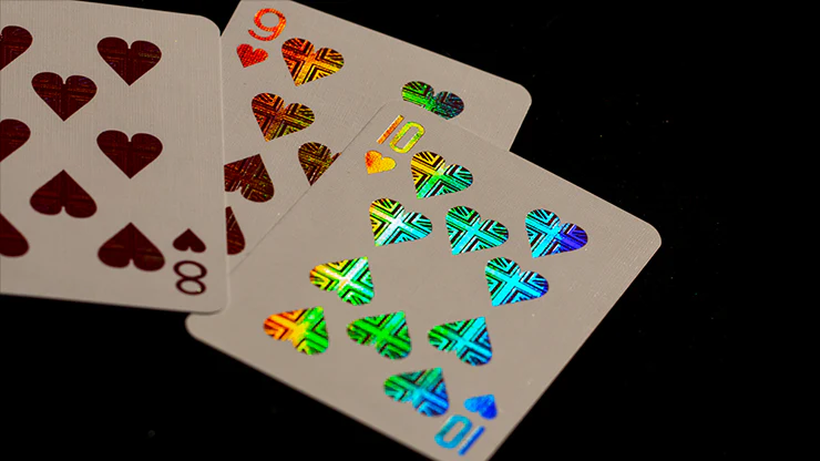 London Emerald Diffractor Playing Cards - Slightly Imperfect - Image 6
