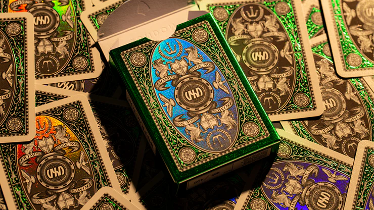 London Emerald Diffractor Playing Cards - Slightly Imperfect - Image 7