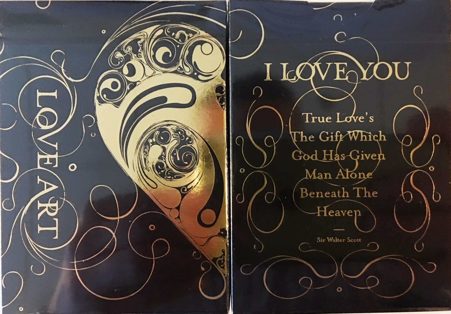 Love Art Gold Playing Cards USPCC
