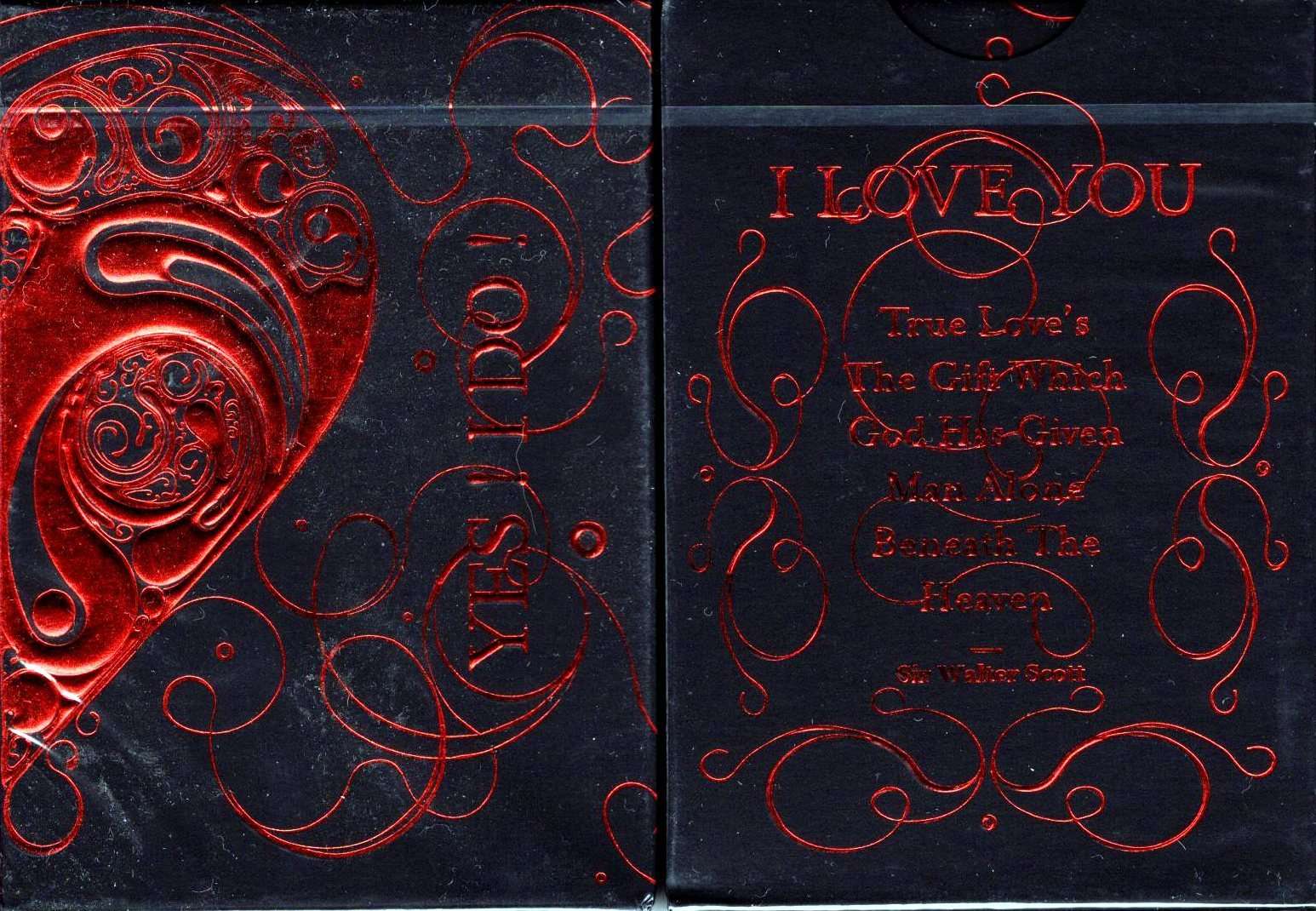 Love Promise Red Playing Cards USPCC