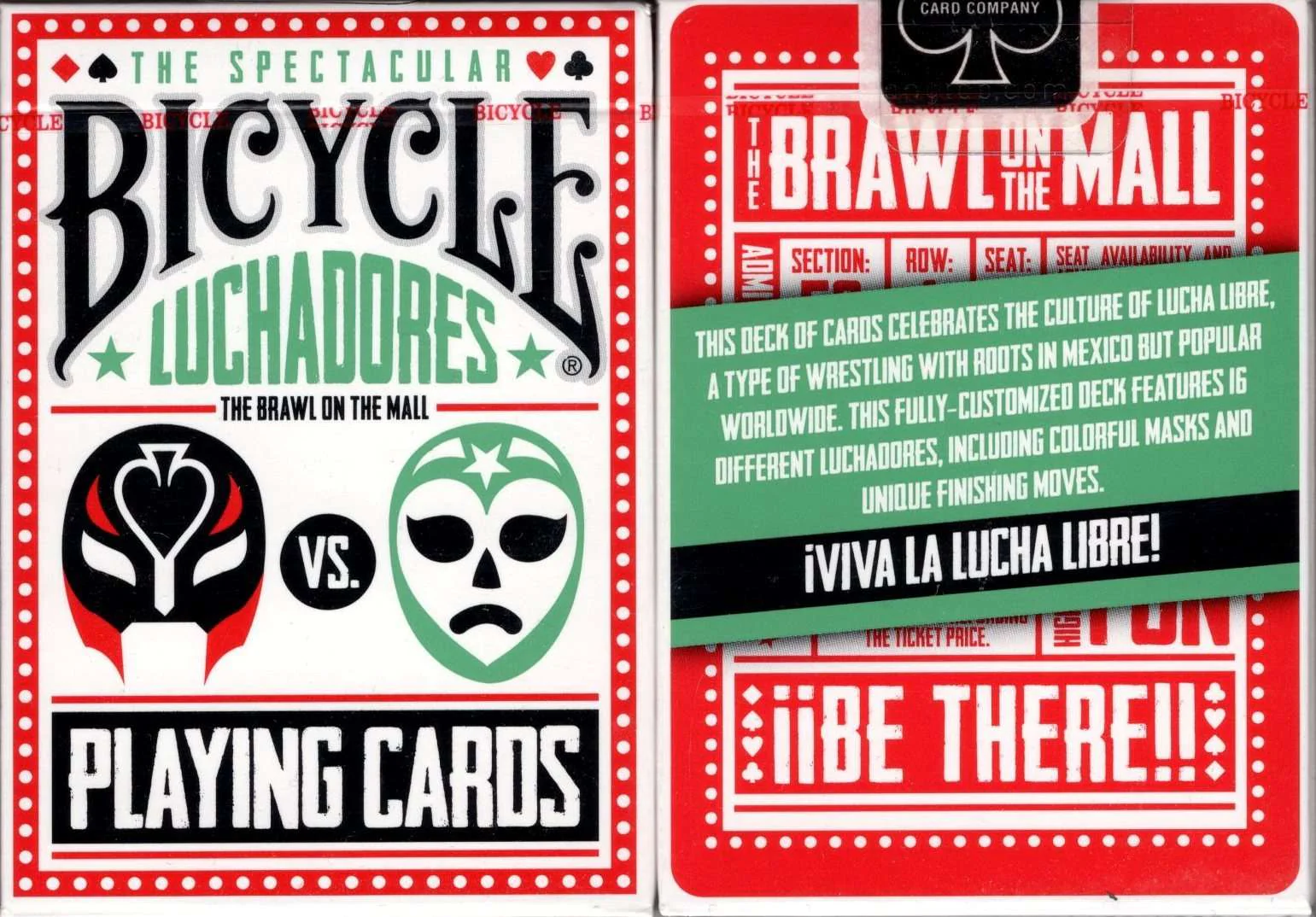 Luchadores Bicycle Playing Cards