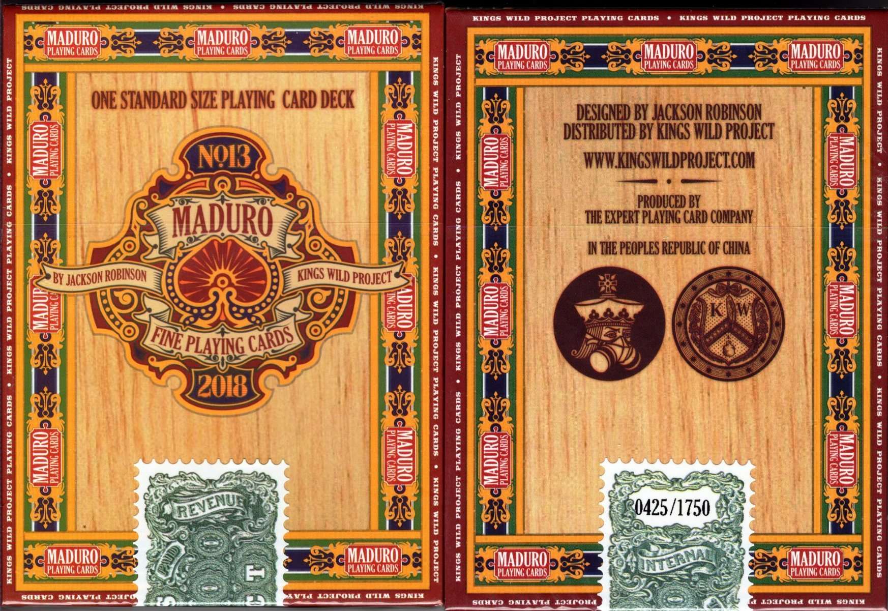 Maduro Gold Edition Playing Cards EPCC