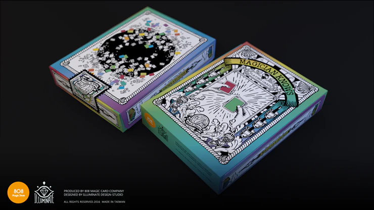 Magician Knows V1 Black and White Playing Cards by 808 Magic and Alan Wong - Image 4
