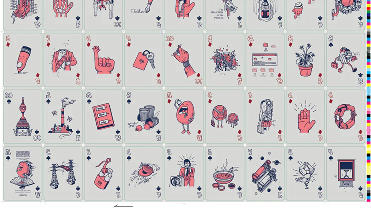 Magician Knows V2 Black & White Playing Cards by 808 Magic and Alan Wong - Image 3