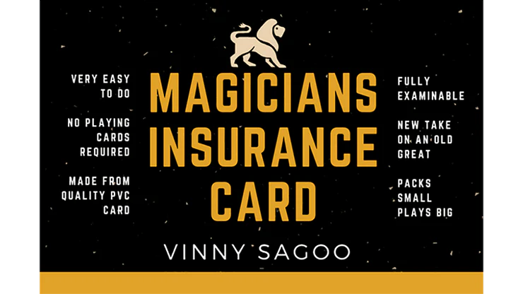 Magicians Insurance Card by Vinny Sagoo