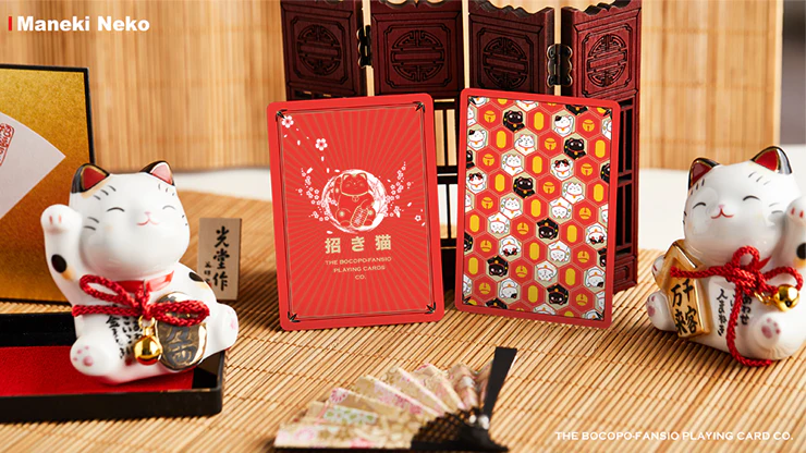 Maneki Neko Red Bicycle Playing Cards - Image 6