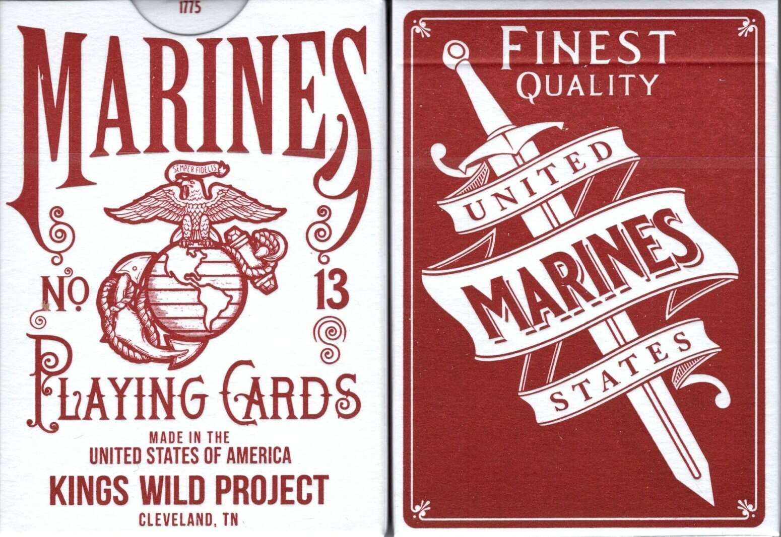 Marines Standard Playing Cards by Kings Wild Project