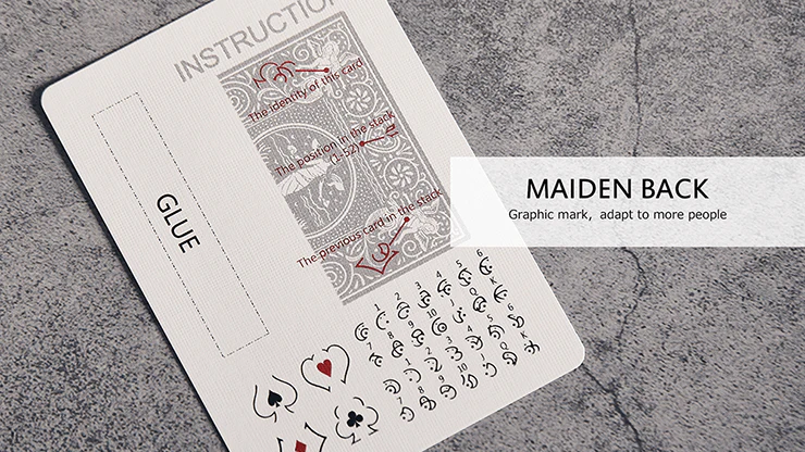 Marked VF v2 Red Maiden Back Bicycle Playing Cards - Image 2