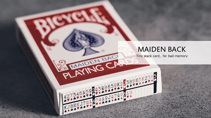 Marked VF v2 Red Maiden Back Bicycle Playing Cards - Image 3
