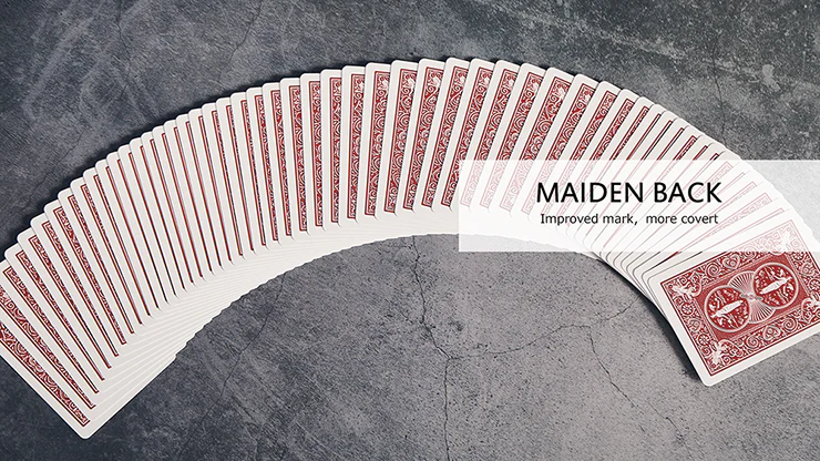 Marked VF v2 Red Maiden Back Bicycle Playing Cards - Image 6
