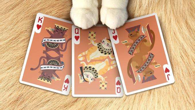 Meow Star Cat Playing Cards USPCC - Image 5