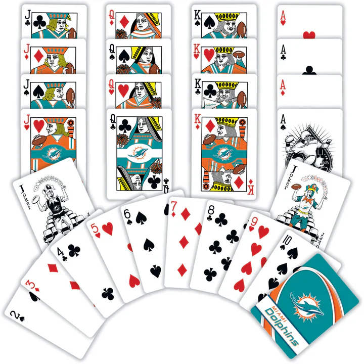 Miami Dolphins Playing Cards #FINSUP - Image 2