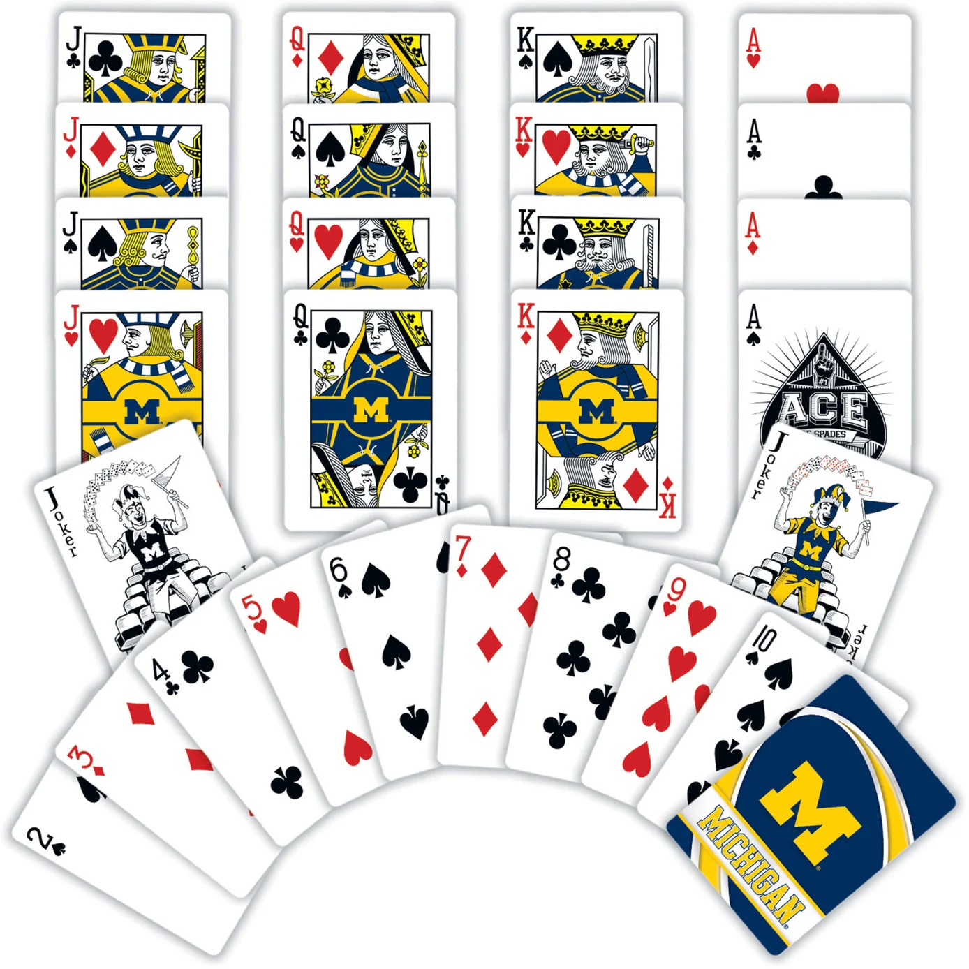 Michigan Wolverines Playing Cards by Masterpieces - Image 2