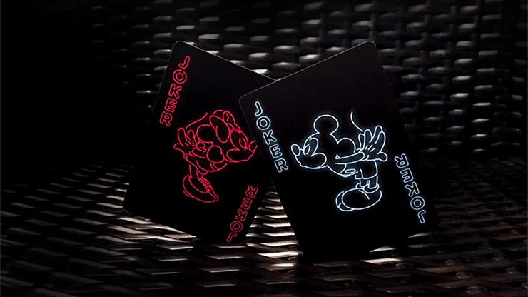 Mickey Mouse Neon Bicycle Playing Cards - Image 3