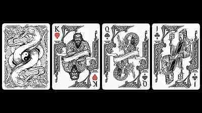 Middle Kingdom 2 Deck Set Black White Bicycle Playing Cards - Image 8