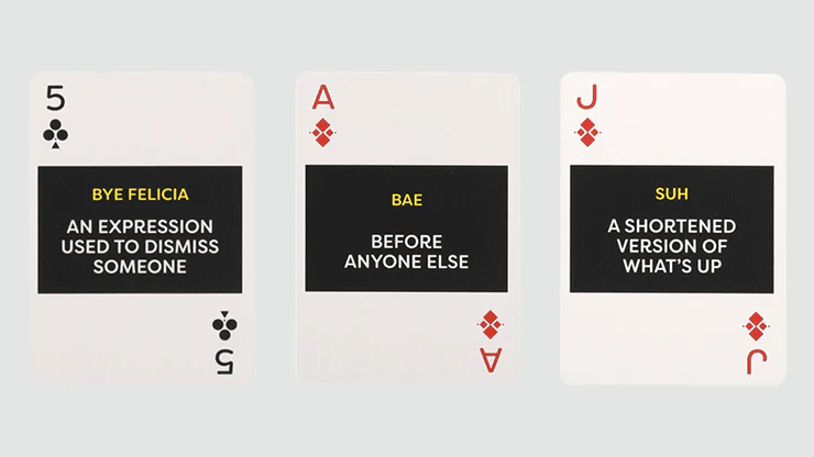 Millennial Slang Lingo Playing Cards - Image 2