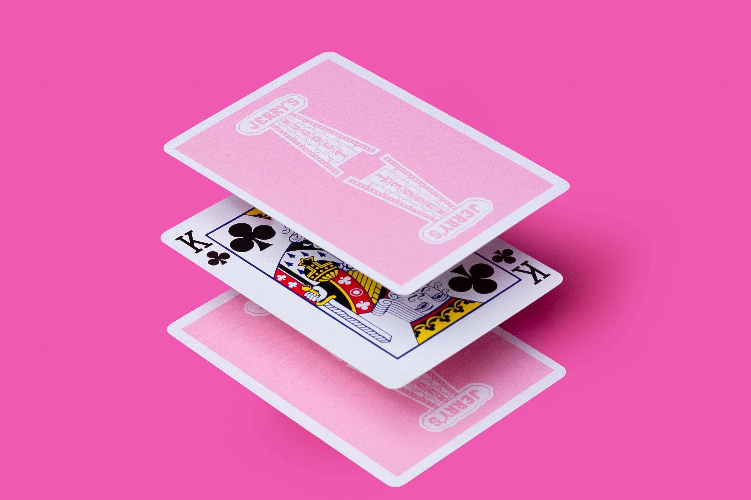 Modern Feel Jerry's Nugget v2 Rose Pink Playing Cards USPCC - Image 3