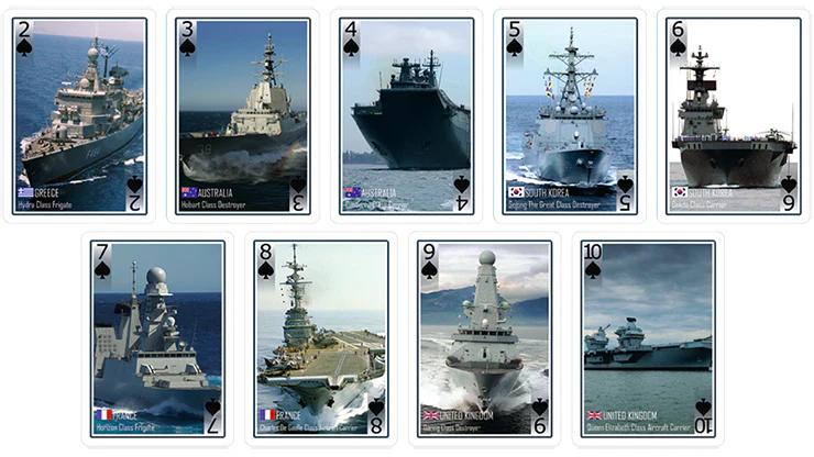 Modern Warships Bicycle Playing Cards - Image 3