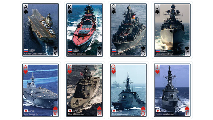 Modern Warships Bicycle Playing Cards - Image 4