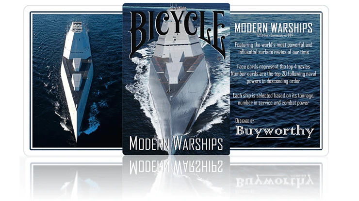 Modern Warships Bicycle Playing Cards - Image 7