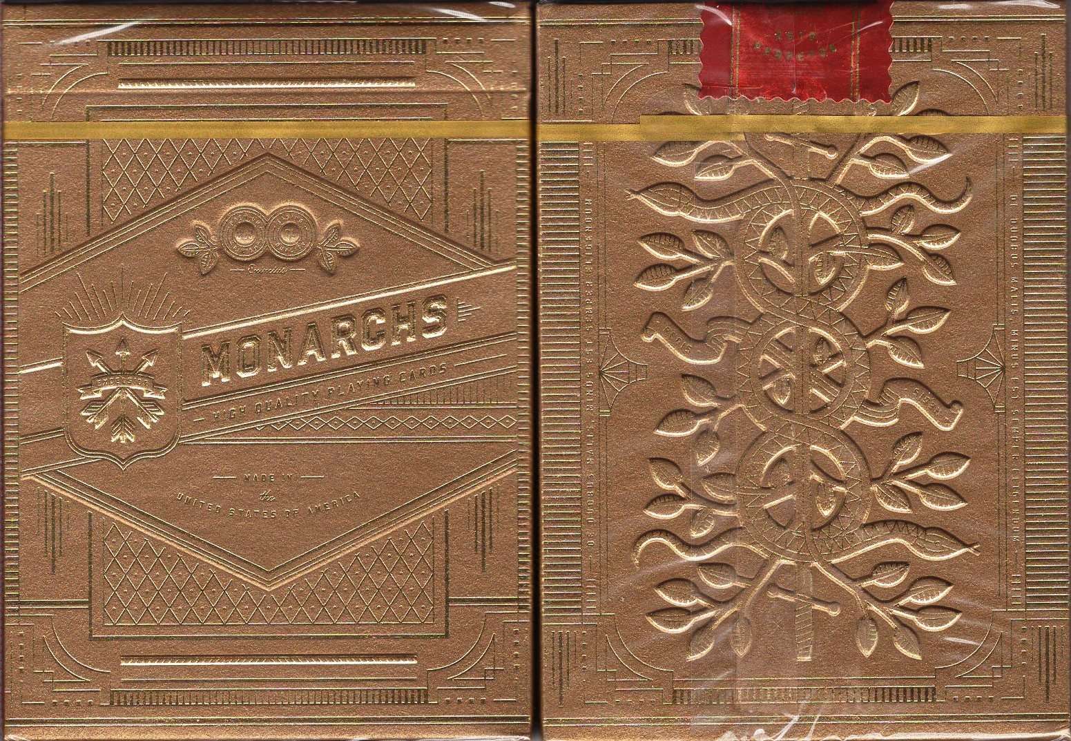 Monarch Gold Playing Cards USPCC