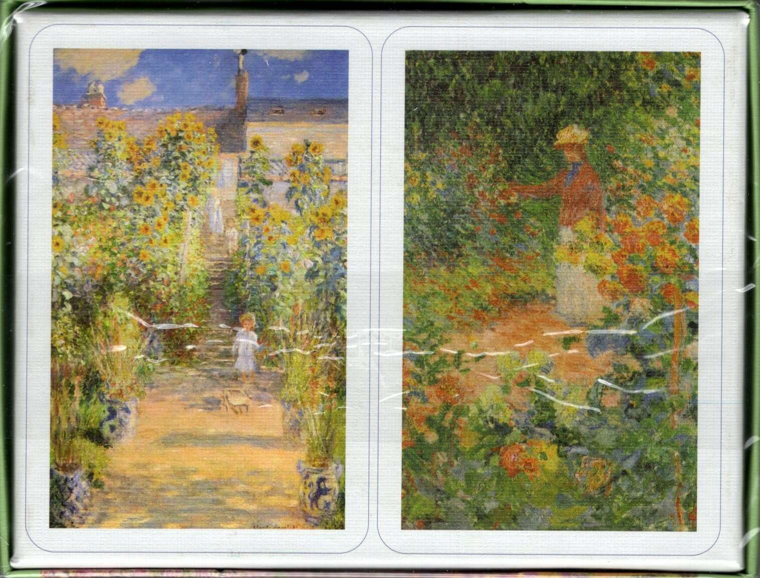Monet Gardens 2 Deck Set Bridge Size Playing Cards Piatnik - Image 2