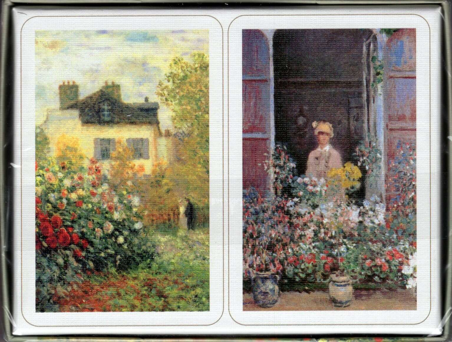 Monet Maison de Monet 2 Deck Set Bridge Size Playing Cards Piatnik - Image 2