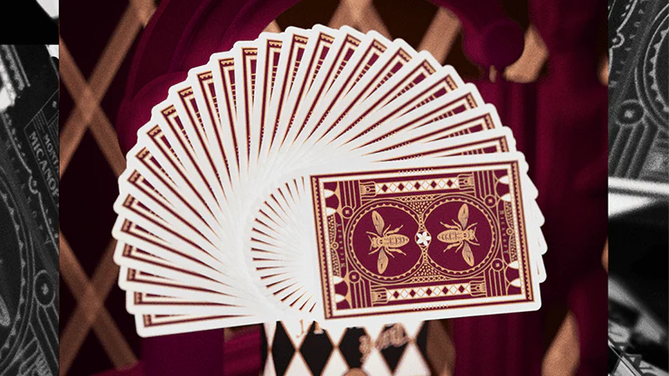Montauk Hotel Burgundy Playing Cards USPCC - Image 4