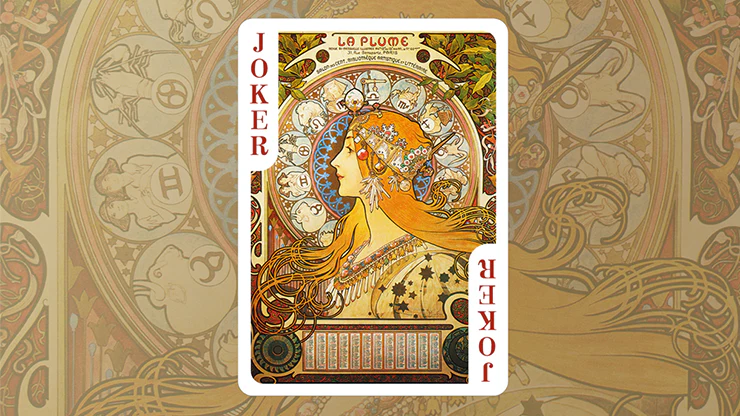 Mucha Gismonda Standard Gold Playing Cards TCC - Image 5